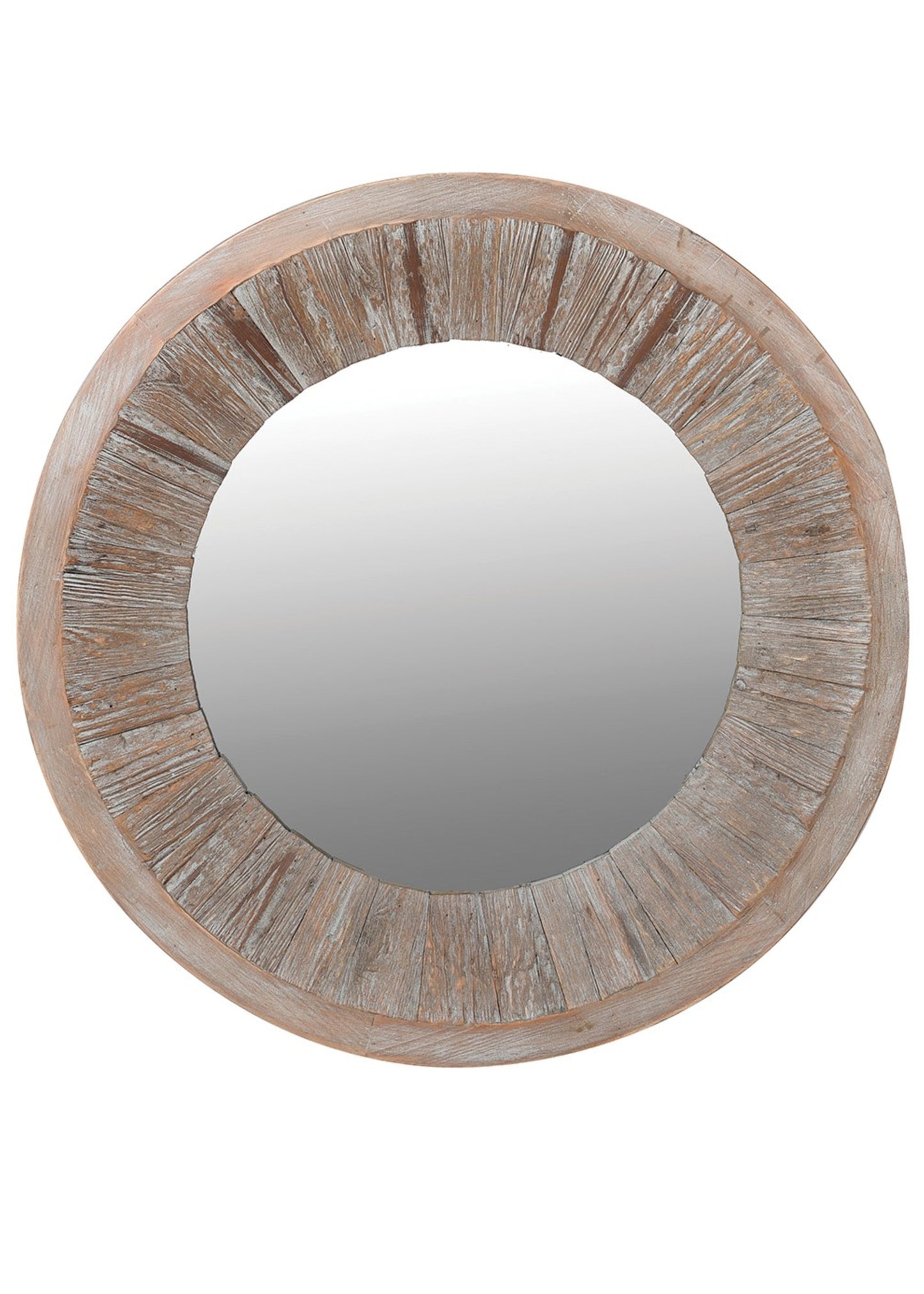 Load image into Gallery viewer, Round Wooden Mirror
