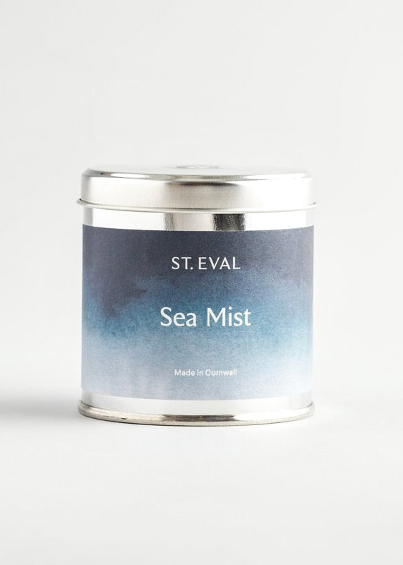 St Eval Sea Mist, Coastal Scented Candle Tin