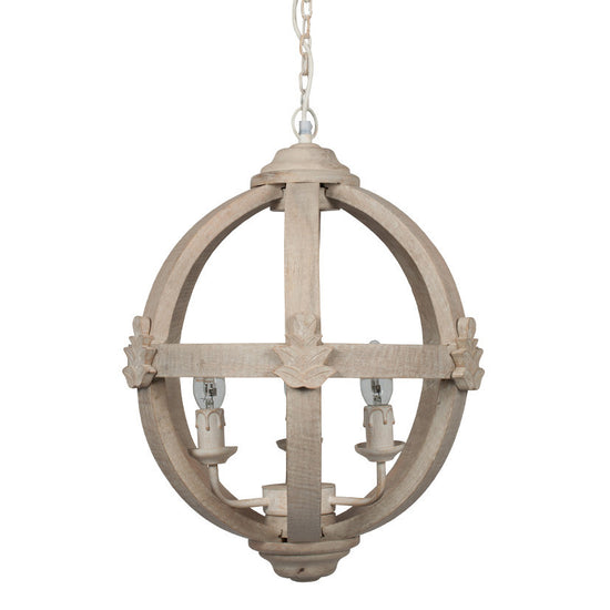 SMALL ROUND WOODEN ELECTRIFIED PENDANT £399.99