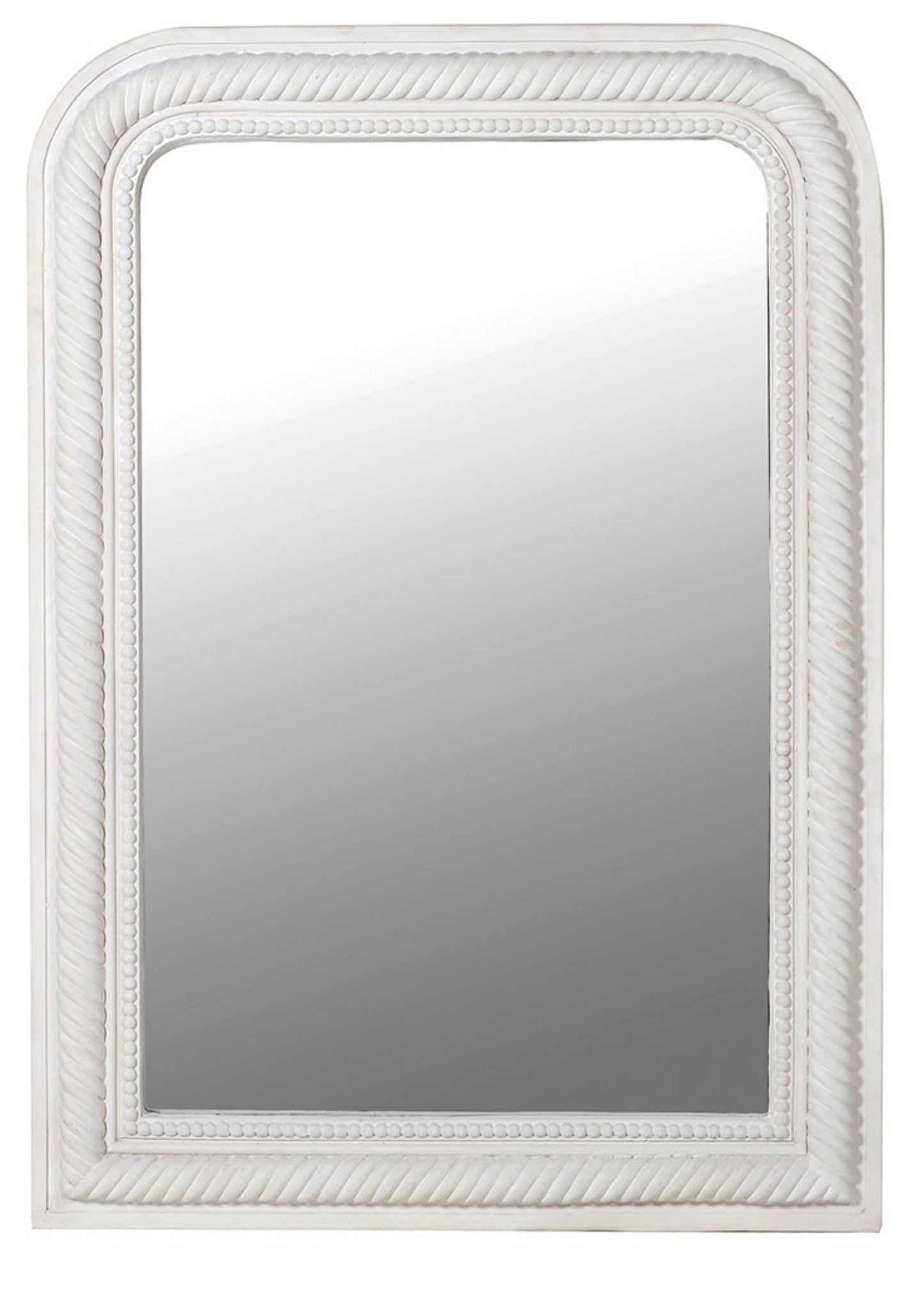 Load image into Gallery viewer, SIRENA WHITE ROPE EDGE MIRROR
